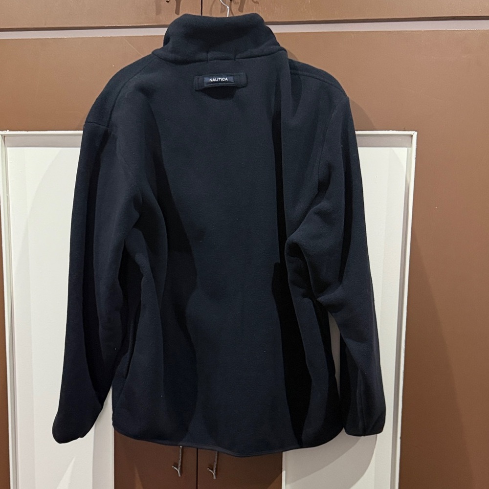 Nautica Dark Blue and Gray Fleece Jacket - Picture 3 of 3
